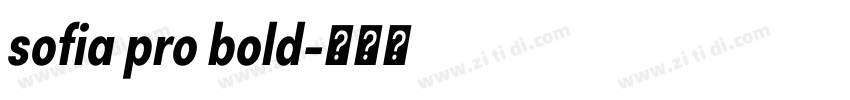 sofia pro bold字体转换 sofia pro bold字体转换